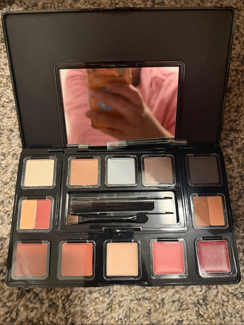 Neutral & Warm Eyeshadow and Lip Palette - Multi-Color Makeup Set